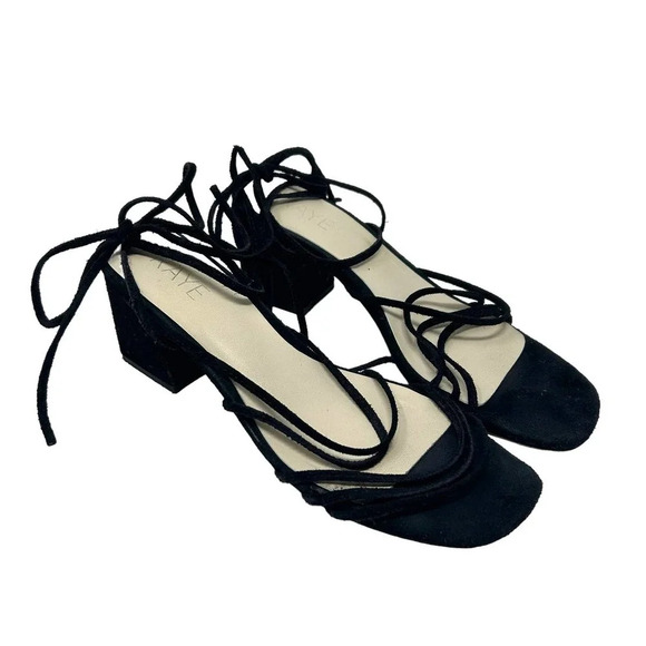 RAYE Sybil Lace-Up Sandal in Black‎ Suede Size 8.5 - Picture 2 of 6